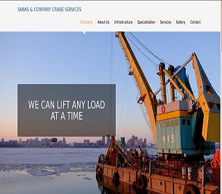 Sanas and Company Crane Services Website Design